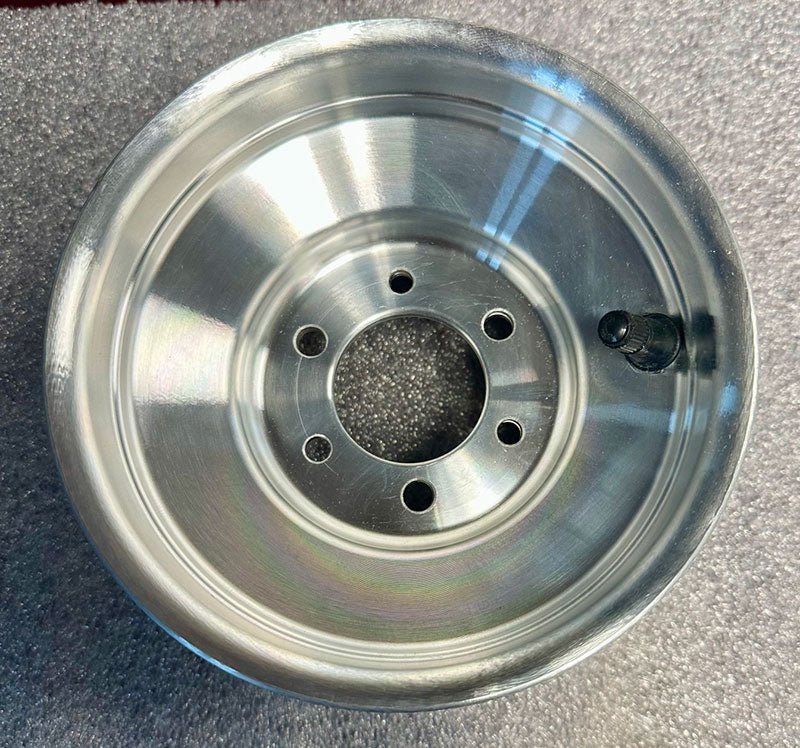 6"D x 6"W Split Rim Polished Wheel 44913B-HD