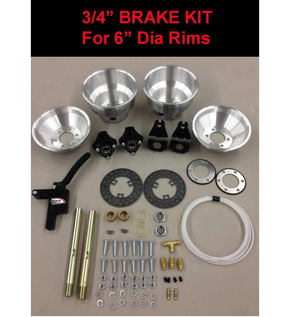 3/4 Black Max Brake Kit (.750") (For 6" Diameter Wheel)